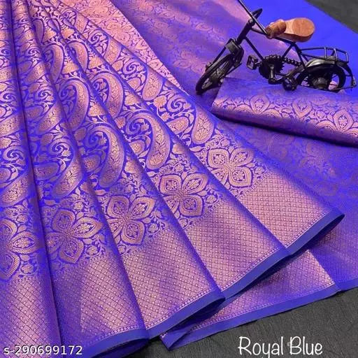 Copper Brocade Kanjivaram
