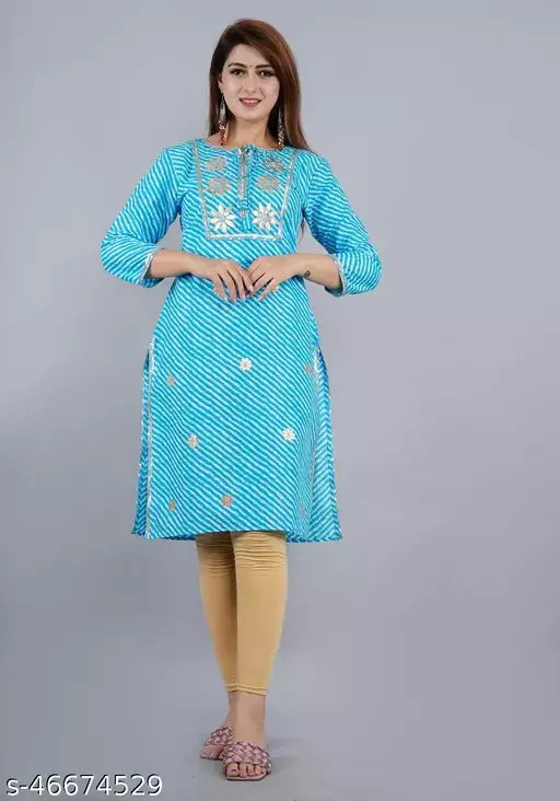 womens festival lehariya kurtis
