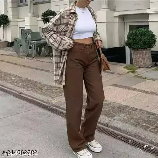 DENIM JEANS FOR WOMEN WIDE-LEG