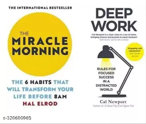 The Miracle Morning + Deep Work (Paperback Englihs Hal Elrod Cal Newport)