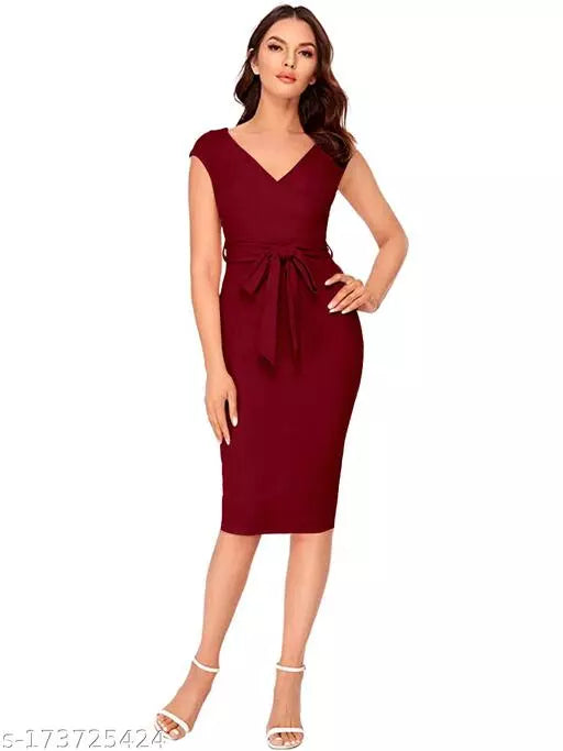 Maroon Dress For Woman