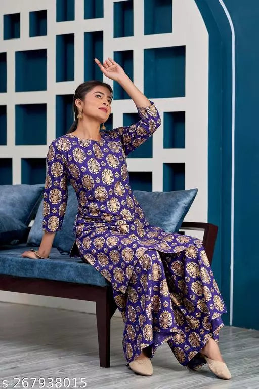 Mialo fashion kurti sharara set.