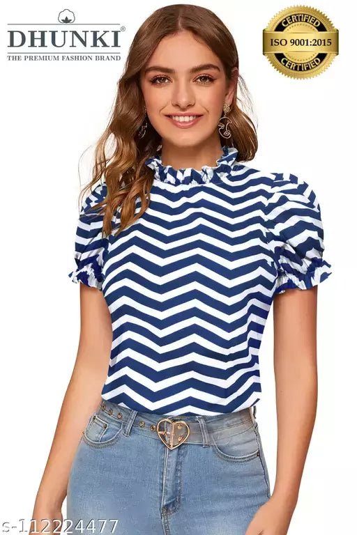 DHUNKI WOMEN'S PRINTED TOP
