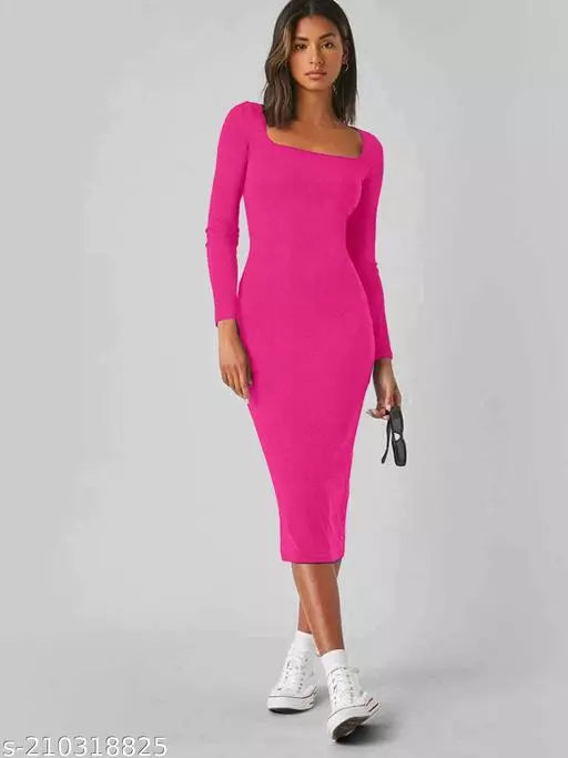 One Piece Pink Dress For Woman
