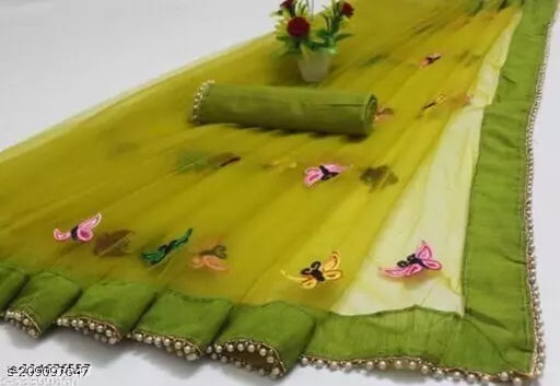Butterfly Net Saree Titli Designs