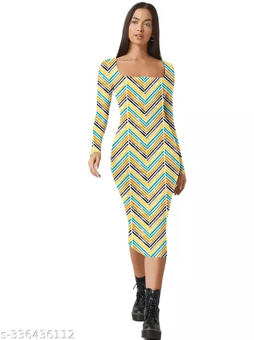 Women Bodycon Western Dress