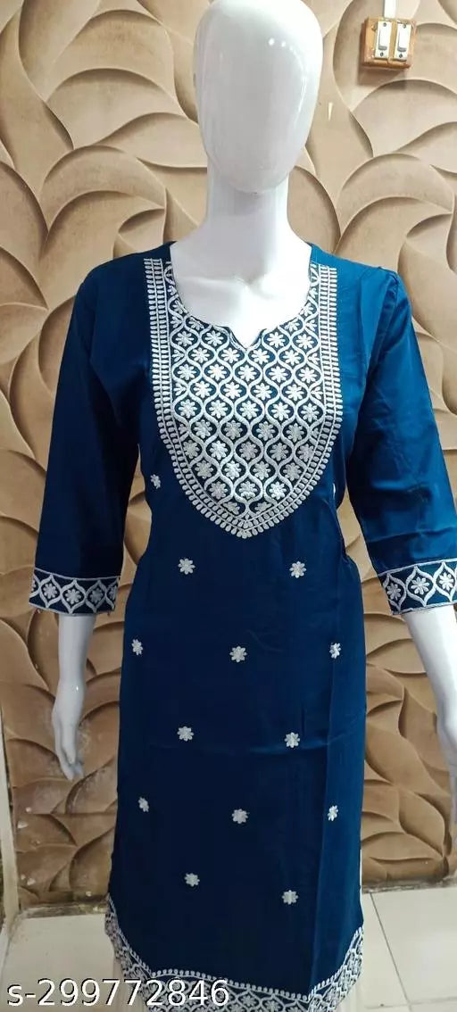 Chitrarekha Attractive White Gala Kurti