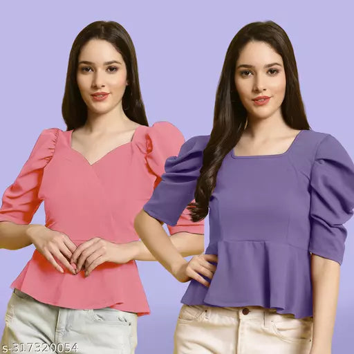 Casual Classic Fashion Forward Women's Top - Pack of 2