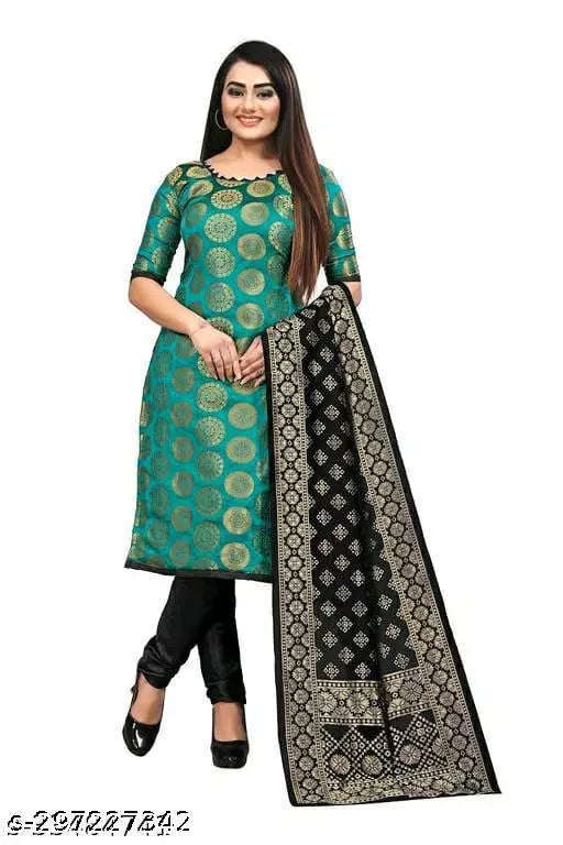 SUIT+BLACK CHOKTHA-BLACK PLAIN-RAMA GOLA TOP