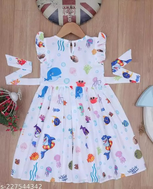 Toddler Girls Belted Dress