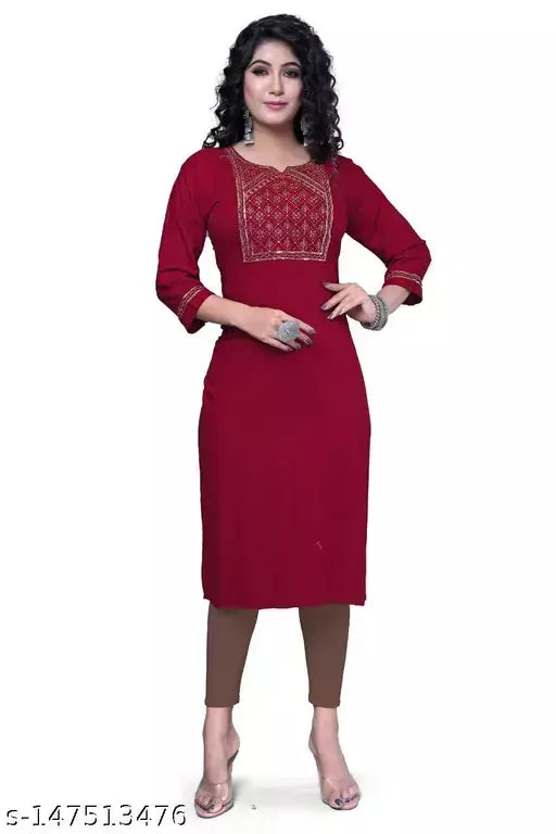 Women's Rayon slub Kurti