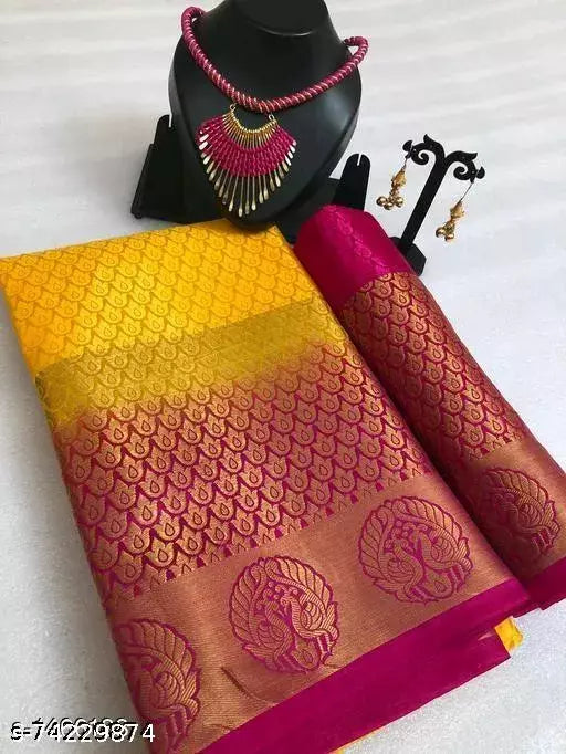 Emboss Silk Saree