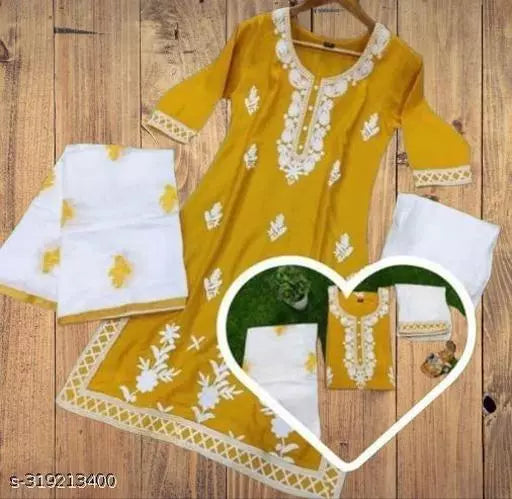 BEST EMBROIDERY KURTA PANT WITH DUPATTA