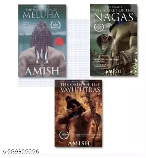 The Shiva Triology Boxset Of 3 Books (Immortal Of Meluha + The Secret Of Naggas + The Oath Of Vayuputras) By Amish (Paperback) English 2022 (Paperback Amish)