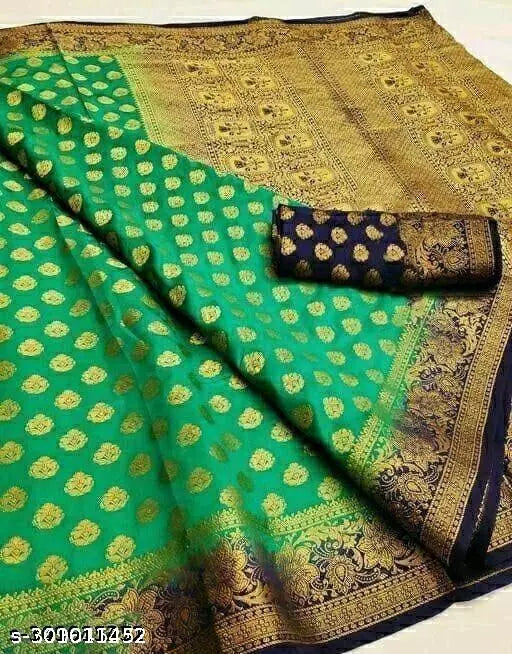 Morpich Fashion Nylon Banarasi Silk Saree