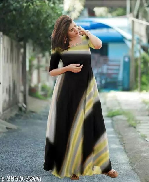 WOMEN PRINTED GOWN