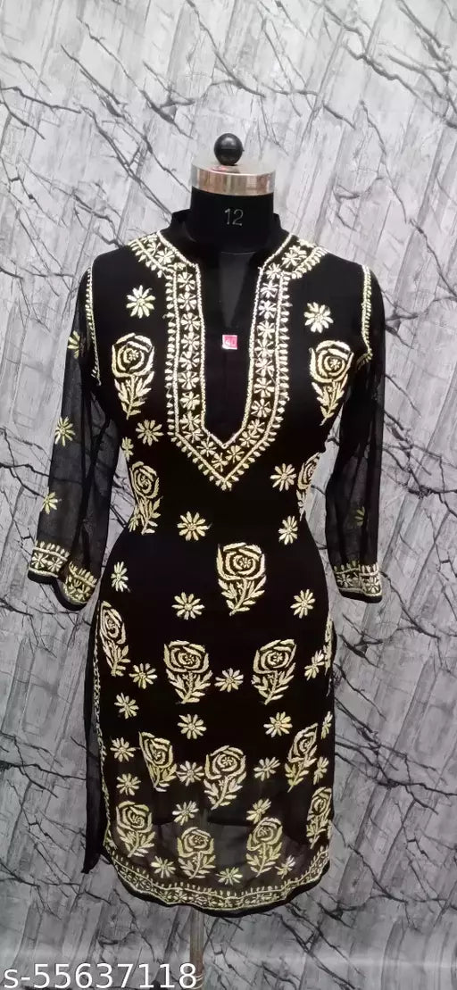 georgette rose kurti