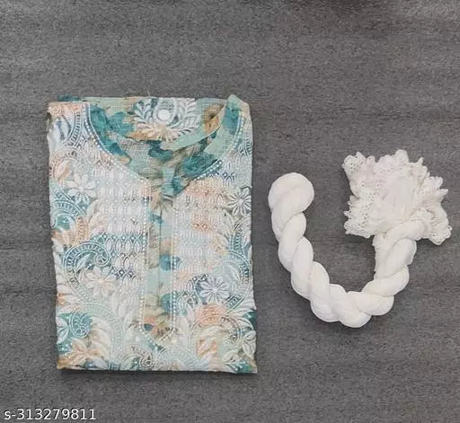 COTA PRINTED KURTI WITH DUPATTA