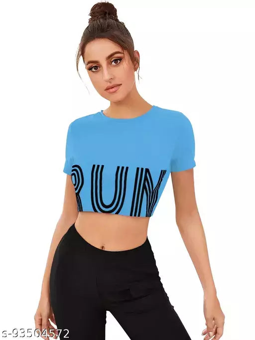 DHUNKI Women's Regular Crop Top