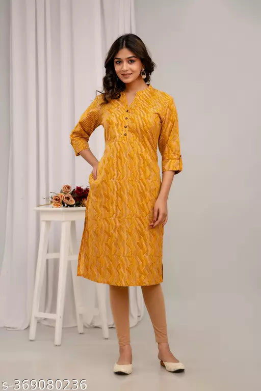 Neerupam Collection Jaipuri Print Pure Cotton Kurti