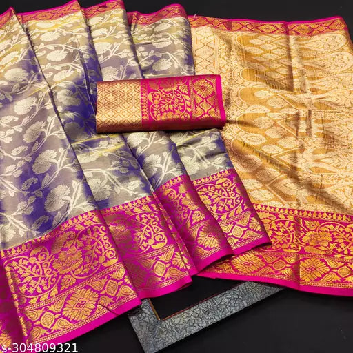 Morpich Fashion Top Dyed Banglory Silk Saree