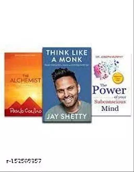 Alchemist Think like a Monk and Power of Subconscious Mind Self-Help books