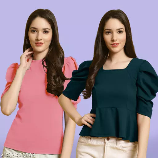 Casual Classic Fashion Forward Women's Top - Pack of 2