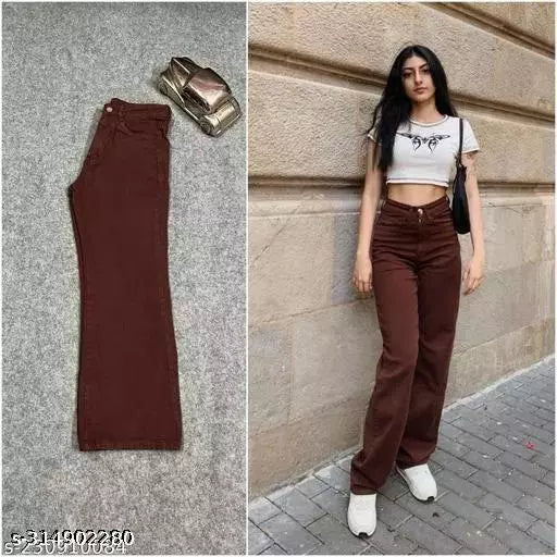 DENIM JEANS FOR WOMEN WIDE-LEG