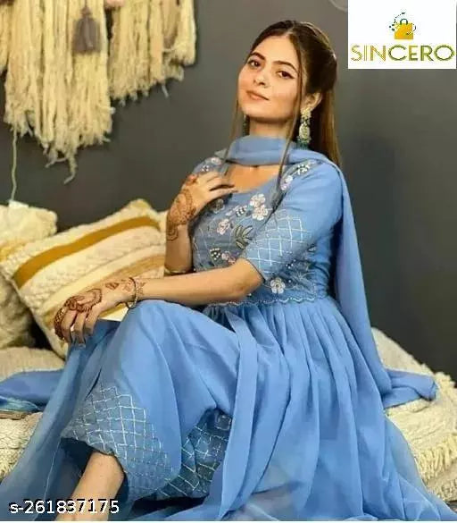 Jal Pari Impressive Designer Embroidered And Handwork Front Cut Designer Wear