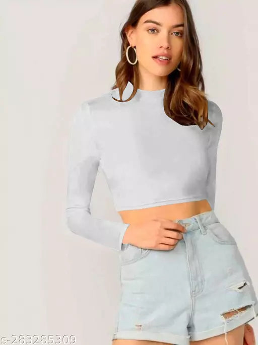 CropTop For Woman White