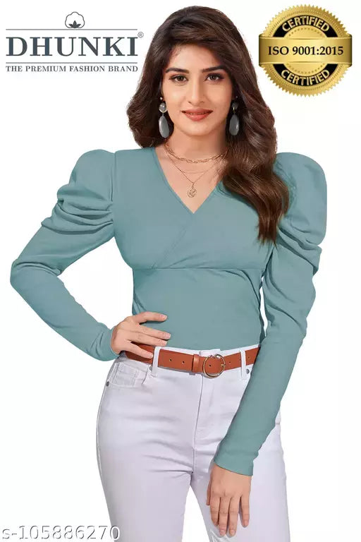 DHUNKI Women's Regular Top