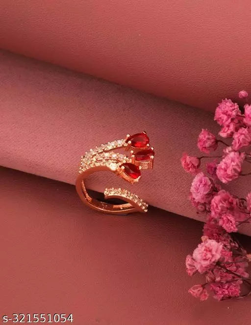 Chic Elegance: Adjustable Artificial Rings Collection for Women & Girls - Affordable Luxury in Every Design