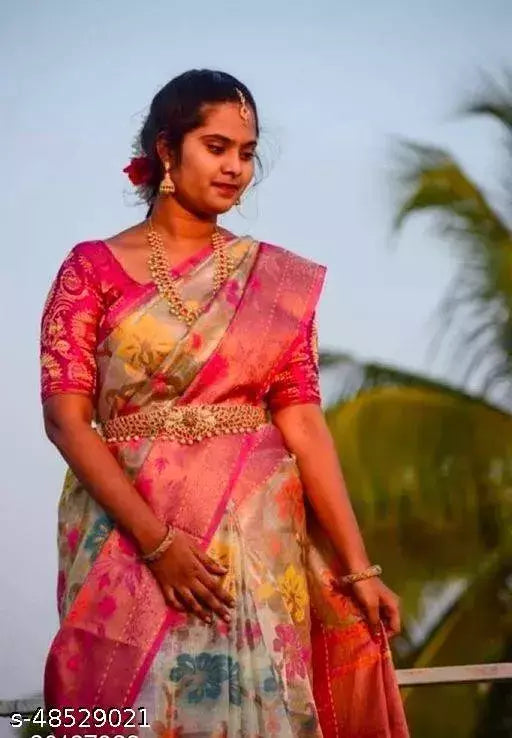 Designer Banarasi Handloom Alfi Jaal