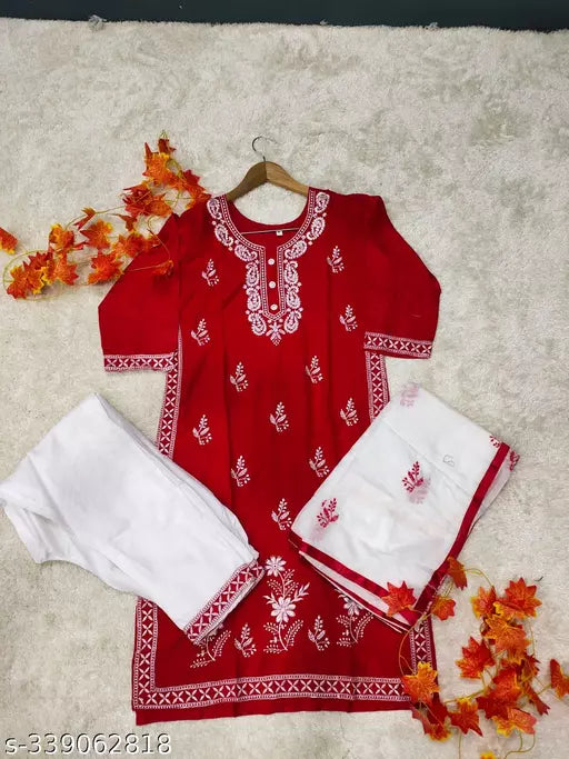 BEST EMBROIDERY KURTA PANT WITH DUPATTA