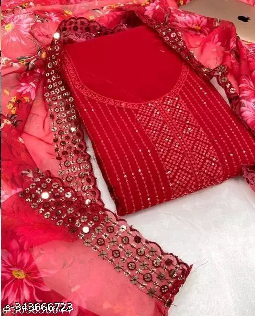 Georgette dress material for womens