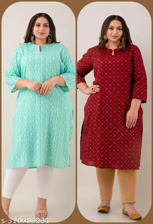 Combo of Plus Size kurtis