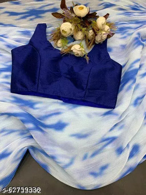 DIGITAL PRINTED GEORGETTE SHIBORI SAREE