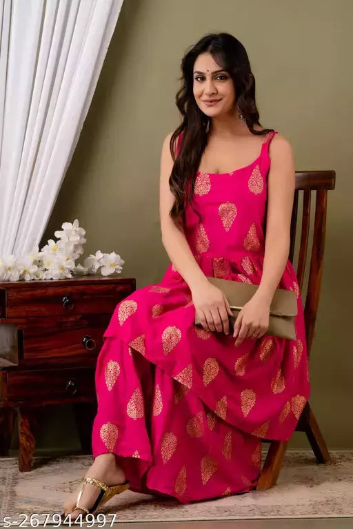 Mialo fashion peplum kurti with sharara.