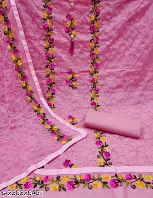 Aagyeyi Alluring Salwar Suits & Dress materials Womens Cotton Suit Unstiched