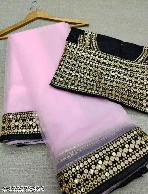 MIRROR 9 FANCY NET SAREES