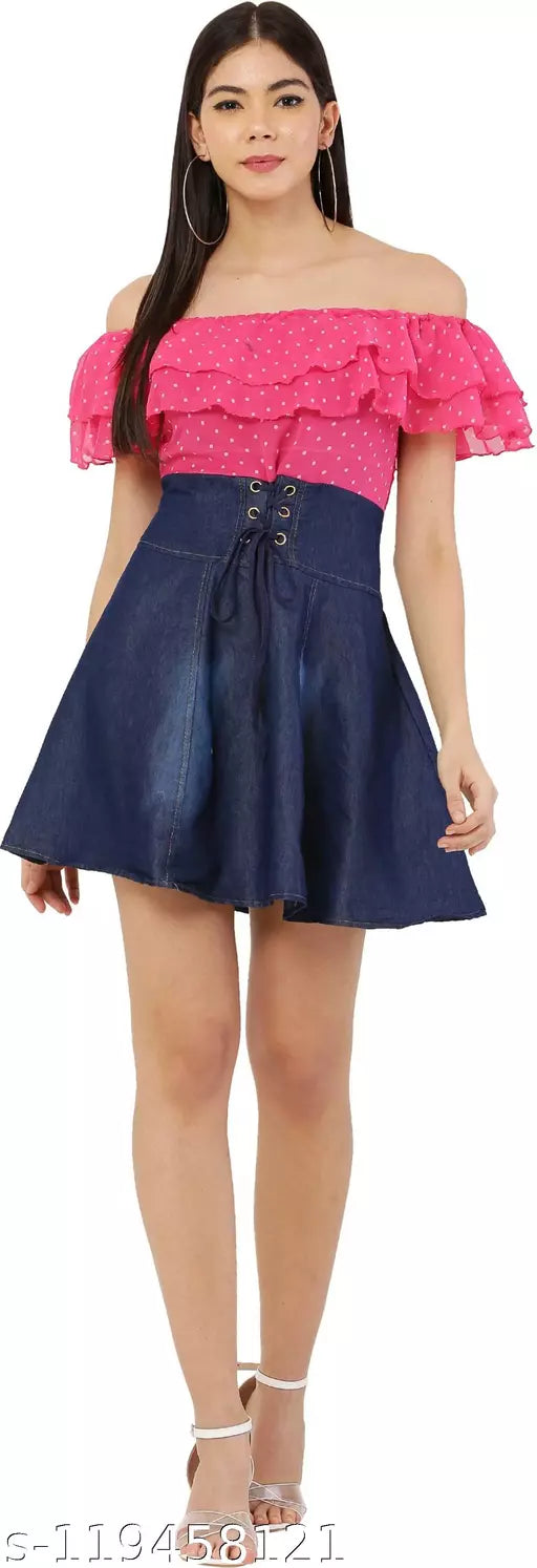DENIM NEW WESTERN DRESS