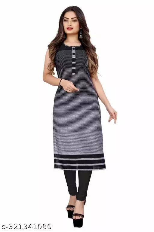 Cotton Fancy Stripped Kurti