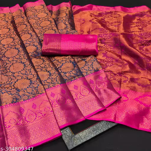 Morpich Fashion Top Dyed Banglory Silk Saree