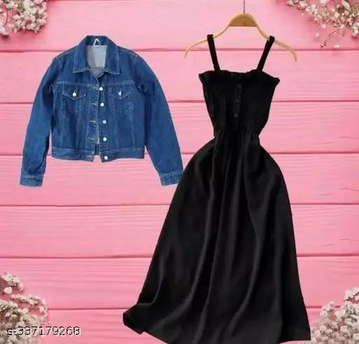 princess polly baby blue dress Updating the Classic Striped Dress and Denim Jacket | Wardrobe Oxygen |  Real-Life Style Advice for Women Over 40 main image 1