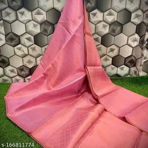 Banarasi Pink Zari Brocade Saree