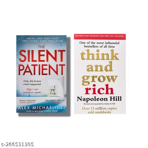 SILENT PATIENT BY ALEX MICHAELIDES + THINK AND GROW RICH BY NAPOLEON HILL