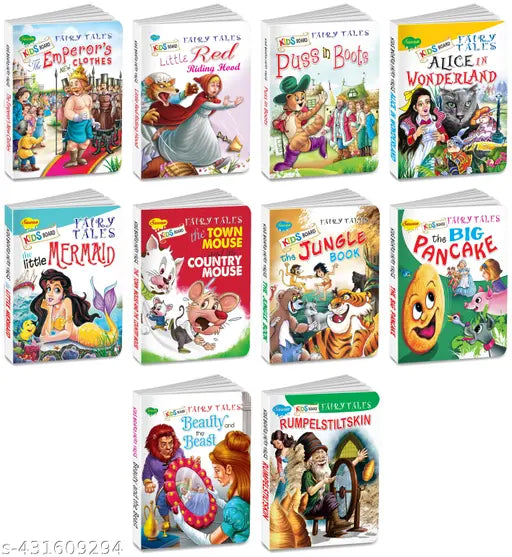 Children story book : Moral stories books  Storytelling books for kids  Learning book for kids - Set of 10 board books (Hardcover).