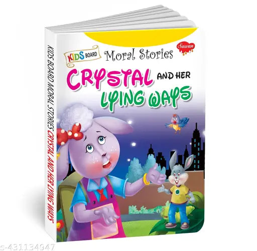Crystal and her Lying Ways Story board book : Learning Storybooks  children story book  story reading book for kids (Hardcover).