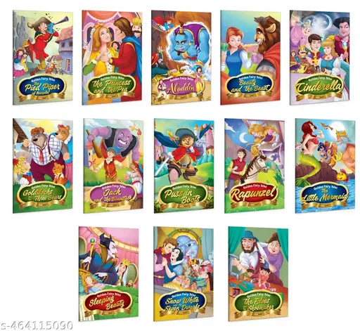 The Complete Collection of Classic Fairy Tales for Young Minds : Aladdin  Beauty and the Beast  Snow White and the Seven Dwarfs and more - Bedtime Storybook  Children's Fairy Tales - Pack of 13 Books