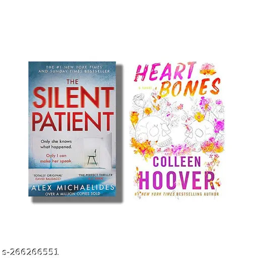 SILENT PATIENT BY ALEX MICHAELIDES +  HEART BONES BY COLLEEN HOOVER